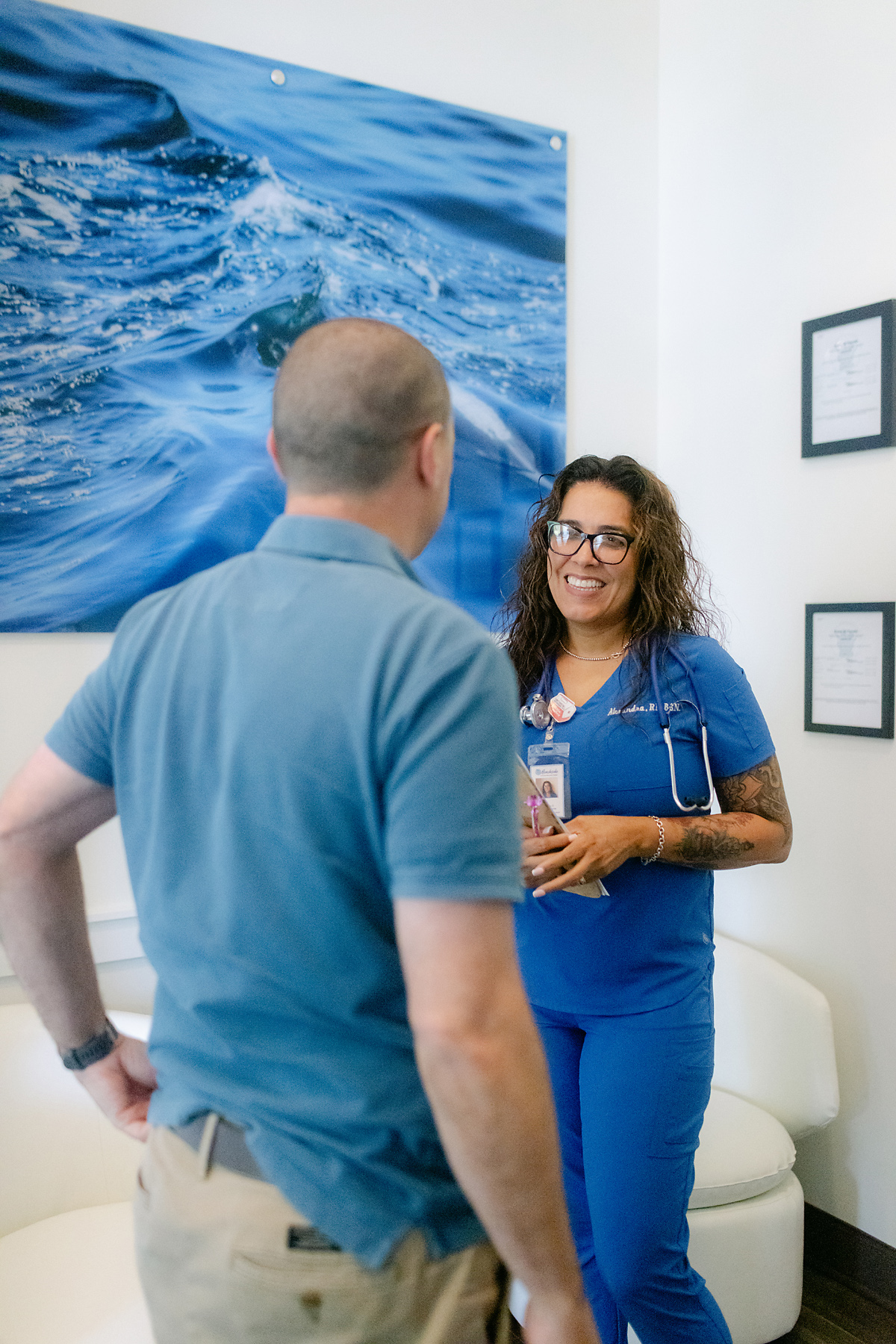 woman at luxury addiction treatment center